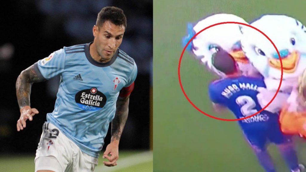 Hugo Mallo, futbolista, condenado por abuso sexual a la mascota del Espanyol