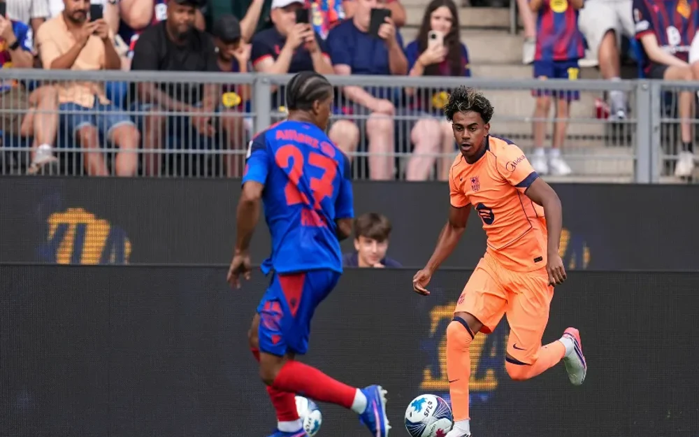 VIDEO | Con buen regreso de Lamine Yamal con gol y asistencia: Barcelona apabulló a Basilea en nuevo amistoso
