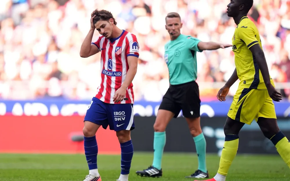 Con menos 1000 de aura de Julián Álvarez: Atlético Madrid vino de atrás para igualar con Villarreal en La Liga