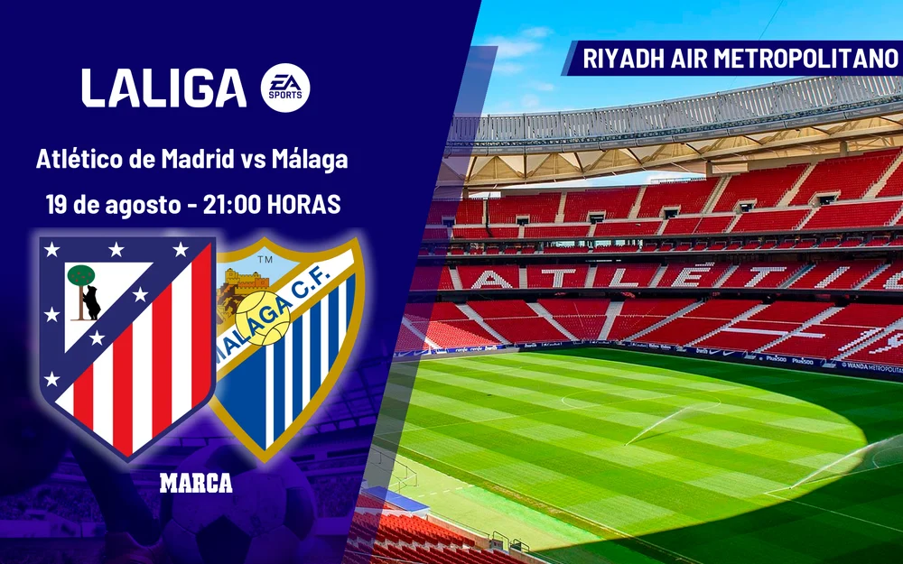 Atlético de Madrid - Málaga: horario, dónde ver en TV y online el partido de la jornada 1 de LaLiga EA Sports