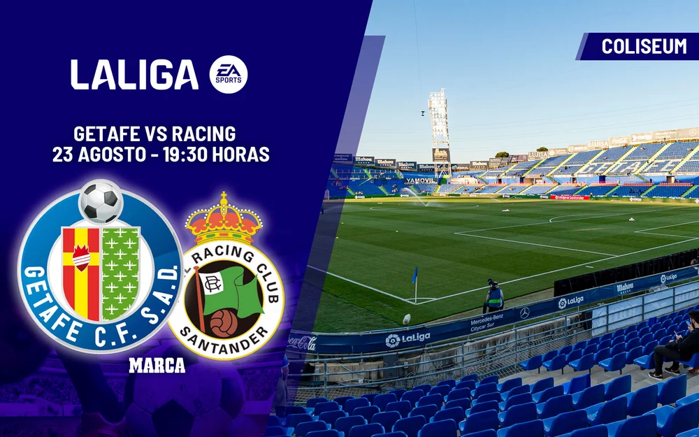 Getafe - Racing de Santander: horario y dónde ver hoy en TV y canal del partido de LaLiga EA Sports