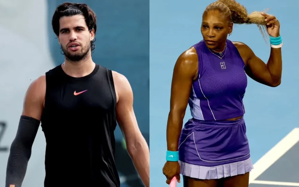 ¡Tremenda dupla! Carlos Alcaraz y Serena Williams serán pareja en el dobles mixto del US Open 2026
