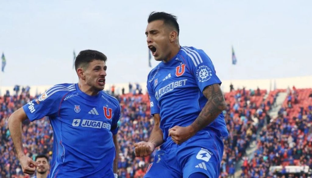 U de Chile Vence Deportes Iquique - U. de Chile vence 3-1 a Iquique y sube