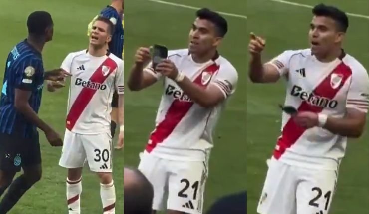 Marcos Acuña Burla Dumfries - Marcos Acuña provoca a Dumfries tras el River vs Inter
