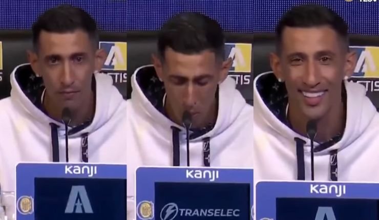 Emoción Di María Rosario - Di María regresa emocionado a Rosario Central tras 18 años