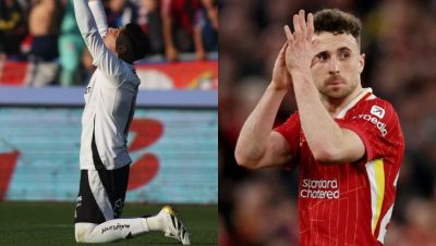 Homenaje de Claudio Aquino a Diogo Jota en el Superclásico - Claudio Aquino rinde homenaje a Diogo Jota en el Superclásico.