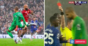 Expulsión de Robert Sánchez en el Partido entre el Chelsea y el Manchester United - Expulsión Relámpago de Robert Sánchez en Partido de Chelsea