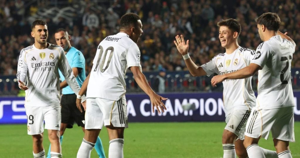Goleada del Real Madrid al Kairat con un Mbappé Imparable - Mbappé impulsa al Real Madrid a una victoria clave en Asia