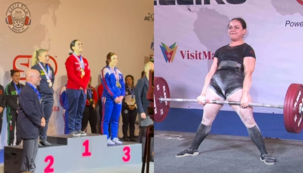 María Paz Sáez Se Convierte en la Primera Chilena Campeona Mundial de Powerlifting. - ¡María Paz Sáez brilla y hace historia en el Powerlifting!